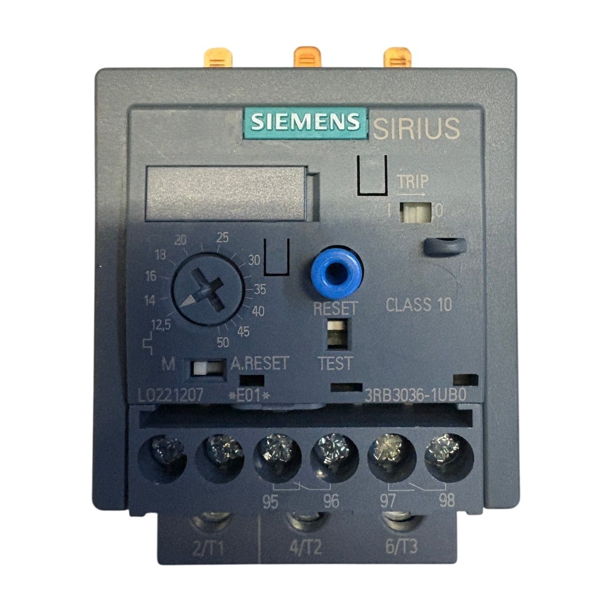 Siemens 3RB3036-1UB0 SIRIUS 12.5-50A Electronic Overload Relay Class 10