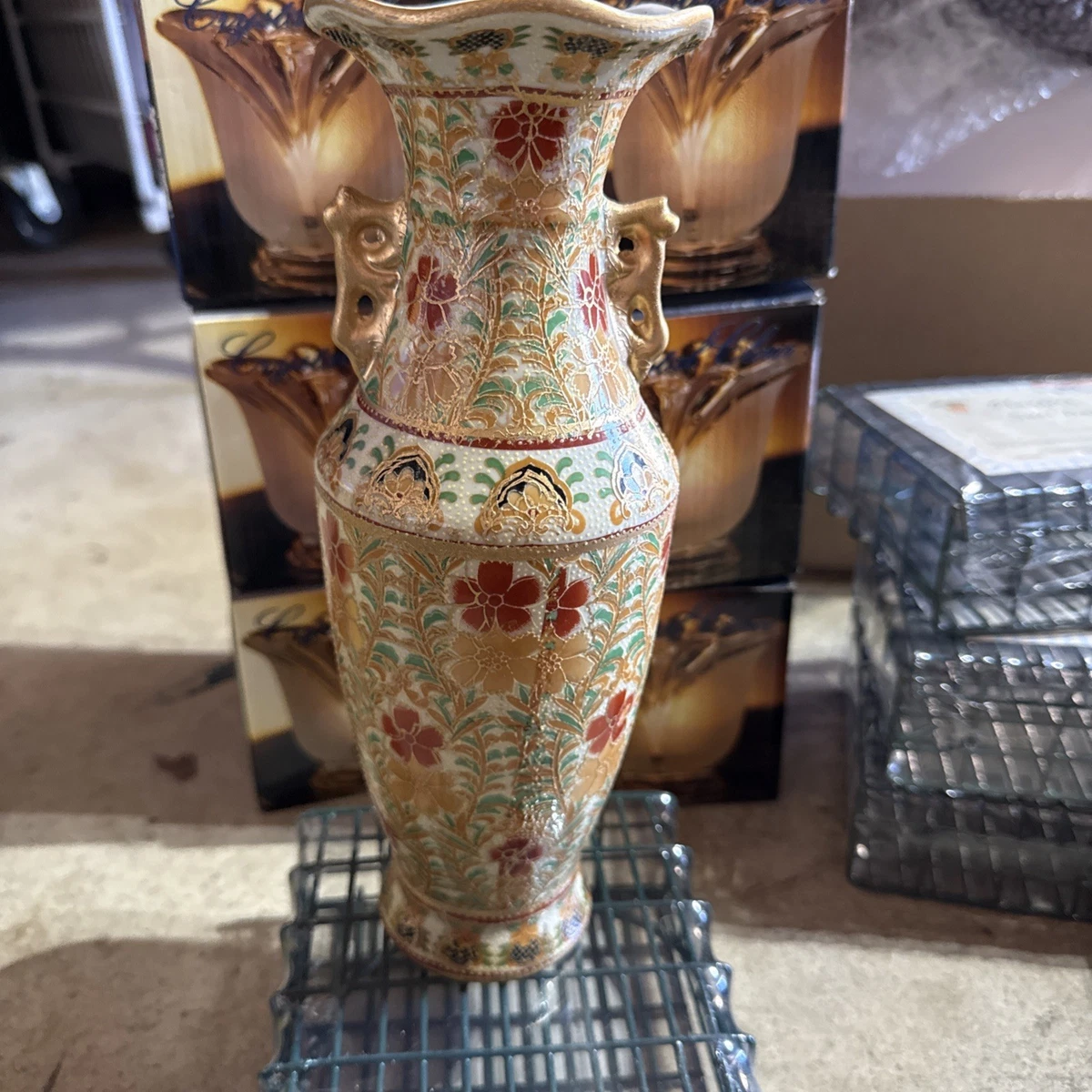 古董复制品多色中国古董花瓶| eBay