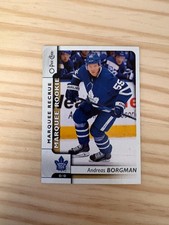 2017-18 O-Pee-Chee #615 Andreas Borgman RC - Toronto Maple Leafs