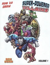 HOW TO DRAW SUPER-POWERED VILLAINS VOL 1 NEW!