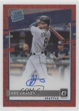 2020 Panini Donruss Optic Red Mojo Prizm 50/99 Jake Fraley #RRS-JF Auto 18wm