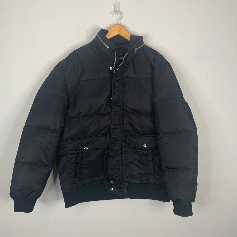 NWT Slate & Stone Black Ripstop Nylon Down Bomber Jacket SIZE XL - Image 3 of 4