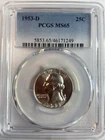 1953-D Washington Quarter - PCGS MS65 Nice Coin.