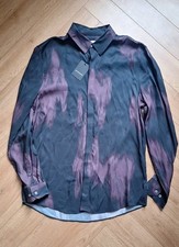 Marks & Spencer Signature Viscose Silky Feel Shirt Mens Medium New M&S 