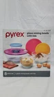Pyrex Glass Sculpted Mixing Bowls - 8 Pieces