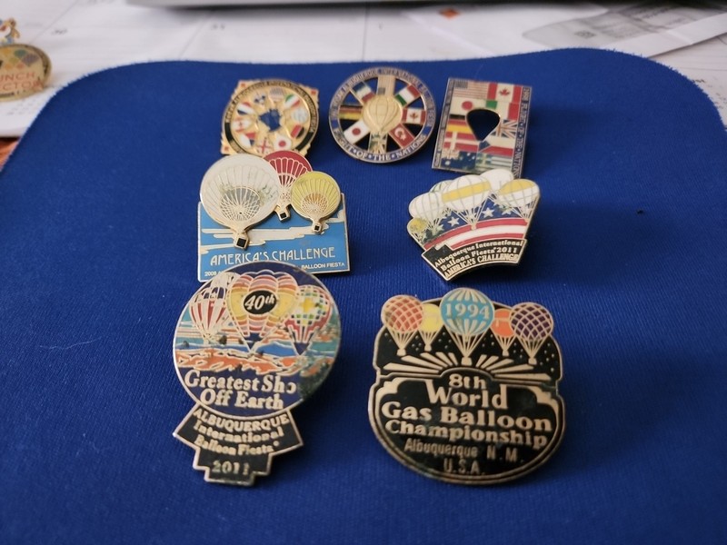  AIBF "OFFICIAL  MIXED " hot air balloon pin lot. S/H COMB!