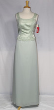 Juliet Mother of Bride Groom Dress- 1031-Sizes L, 3X- SAGE GREEN-New With Tags