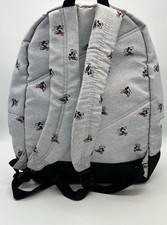 Disney Store Mickey Mouse Backpack Allover Print Large Gray 18" Never Used