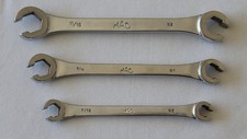 3 Piece Mac Tools 6pt Double Flare Nut Wrenches 58x1116 12x916 38x716