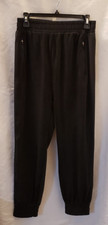Zyia Black Fleece Active Joggers Medium New