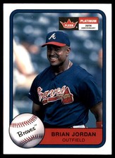 Brian Jordan 2001 Fleer Platinum #232 Braves MLB READ FREE SHIPPING AutographDen