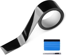 2" x 30 Ft High Gloss Vinyl Tape for Black Out Chrome Delete Window Trim
