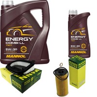 Inspektionspaket 6L Mannol 5W-30 FüR BMW F25 Xdrive20D Xdrive30D Sdrive18D