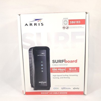 ARRIS SURFboard SB6183 DOCSIS 3.0 Cable Modem 686 Mbps Open Box New