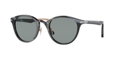 PERSOL PO3108S 111456 Black Blue 49 mm Men's Sunglasses