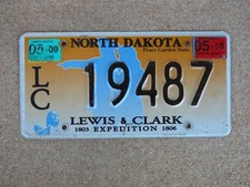 US-Kennzeichen North Dakota, original