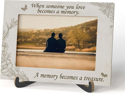 Memorial Photo Frame - When Someone You Love Becomes a Memory Bereavement Wooden