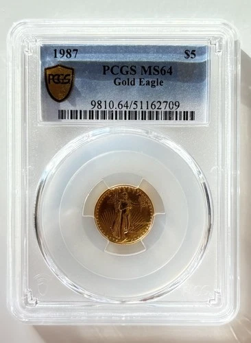 U.S. Mint 1987 $5 Gold Eagle PCGS MS64 Gold Coin 9810.64/51162709