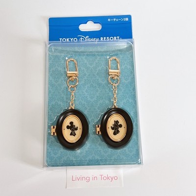Tokyo Disney Resort Mickey Minnie Photo Frame Keychain Set Locket Key Holder