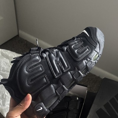 Nike Supreme x Air More Uptempo Black White 902290-001 Men's Mid Top 2017