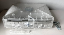  Official Original Crystal Xbox Console Shell / Case & DVD bezel FREE POSTAGE