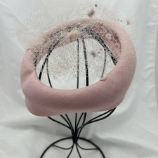 Vintage Ladies Millinery Hat Ivory 1950  s Church