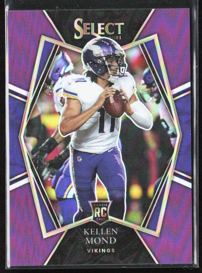 2021 Panini Select Kellen Mond Purple Prizm Premier Level /75 Rookie Card #164