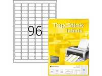TOP Stick Universal-Etiketten, 30,5 X 16,9 Mm, Weiß, 100 Bl. 1 Bis 40 Stk