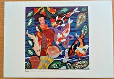 Hunt Slonem gallery postcard 1983 Alex Rosenberg Gallery NYC