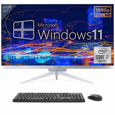 AIO All In One I7 10. Gen 27'' RGB Windows 11 Pro 16GB 480GB PC Fester Desktop