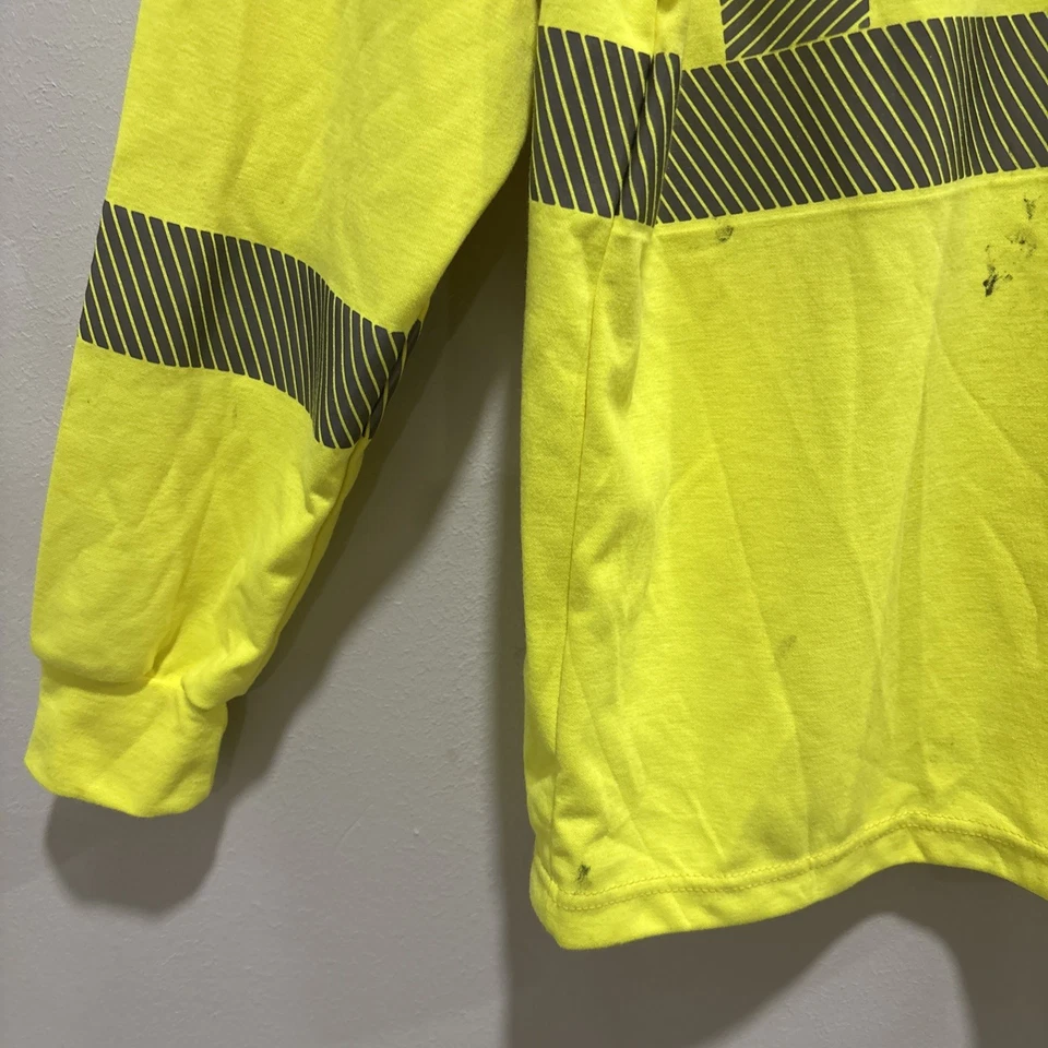 Camisa de trabajo Rasco FR de alta visibilidad con ribete segmentado manga larga para hombre - FR0337YH talla L Foto 4 de 4