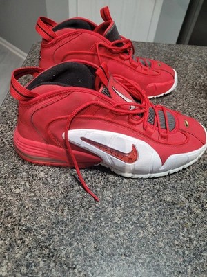 Nike Air Max Penny 1 University Red White Black 685153-600 Men s Size 13
