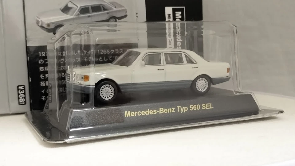 KYOSHO 1/64 Mercedes-Benz Typ 560 SEL White Diecast Model Car F/Shipping F/Japan - Image 2 of 4