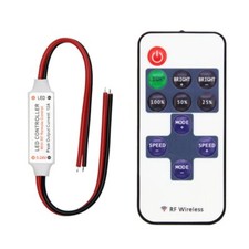 LED Strip Controller Mini Dimmer RF Remote DC12V Controller For 5050 2835 Strip