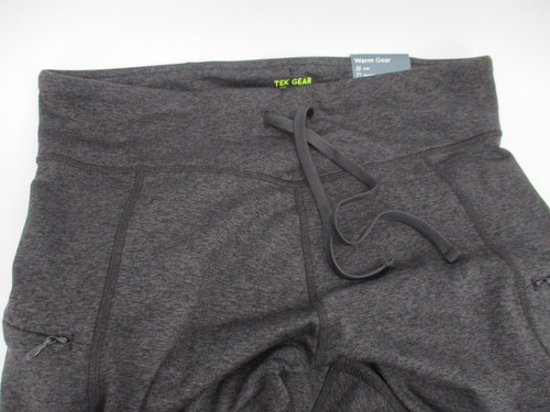 Tek Gear Womens Pants XL Black High Rise Leggings Warm Gear With Side Pockets - Picture 4 of 15