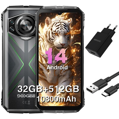 2025 DOOGEE S118 32GB+512GB Smartphones Android 14 10800mAh 50MP Phone Unlocked