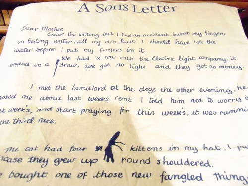 A Son;s Letter Cotton Tea Towel Taldor Made in Ireland @ W 18" x L 28" - Foto 2 di 5