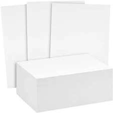 White Cardstock Thick Paper - Blank Heavy Weight 125 lb Cover Card Stock - 50...