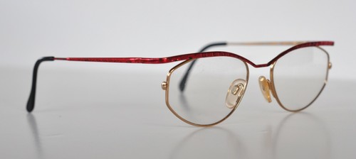 Cazal Vintage Eyeglasses- Ex-Display, Model Point 2- 1108 - Col.408 - Gold & Red - Picture 2 of 3