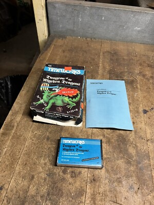 VTG New NOS Dungeon Of The Algebra Dragons Timeworks Commodore 64 Video Game Box