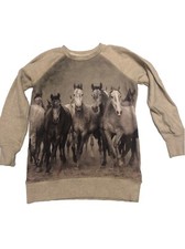 Horsewear Ireland Womens Sweatshirt Top Long Sleeve Medium Usa 8 Beige