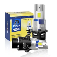 Wirless D2S D2C D2R D2H LED Headlight Bulbs 6000K/set High low beam Super Bright