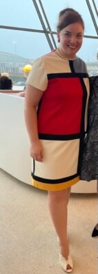 Patron De Couture Vogue Vintage 1966 - Robe Mondrian (tailles 38-46) - Neuf, Non Découpé