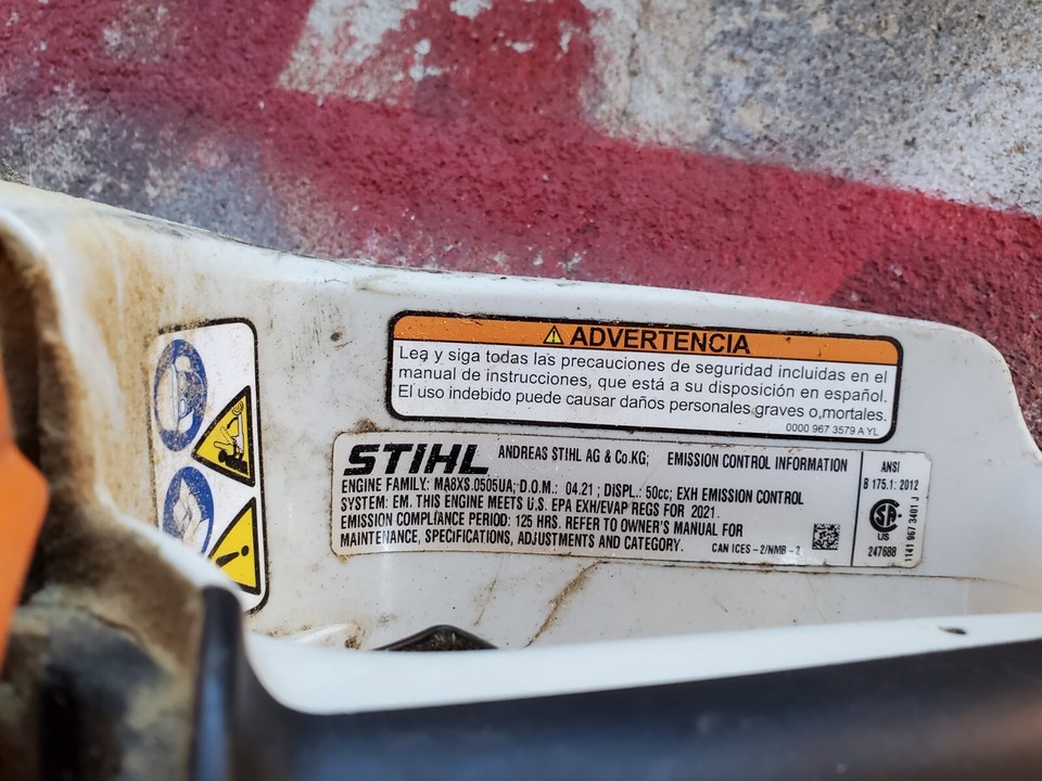 Stihl MS271 Farm Boss 50cc 2 Stroke Gas/oil Mix Chain Saw 501 18" Bar