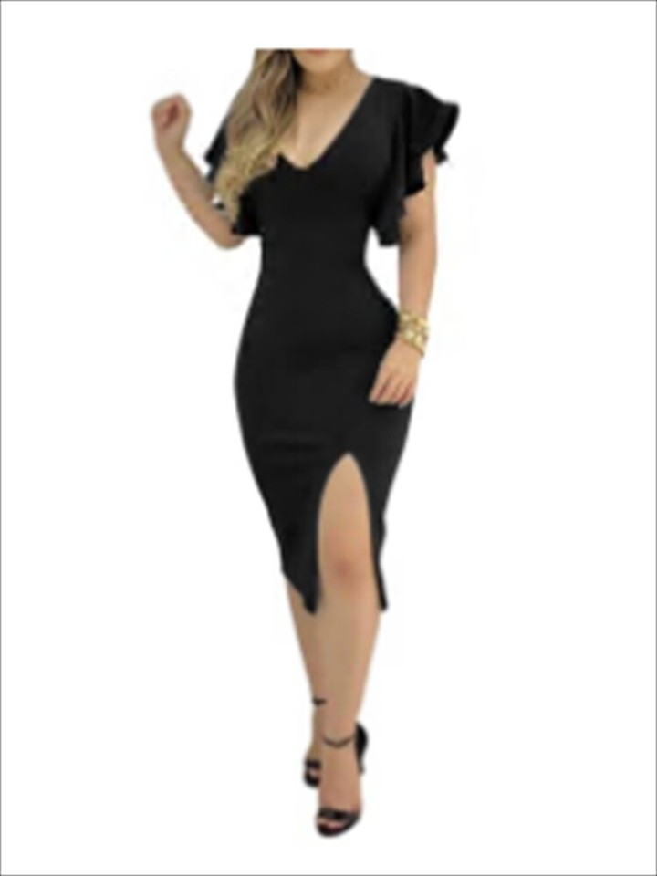 Summer retro corner print v-neck cropped puff sleeve dress (with belt)