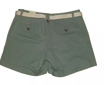 Dockers Womens 8 Green Soft Khaki Shorts New 2785 | eBay