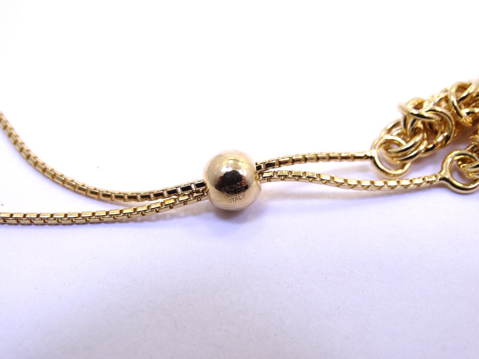 Signed MILOR Bronze Size Adjustable Bracelet - image 3