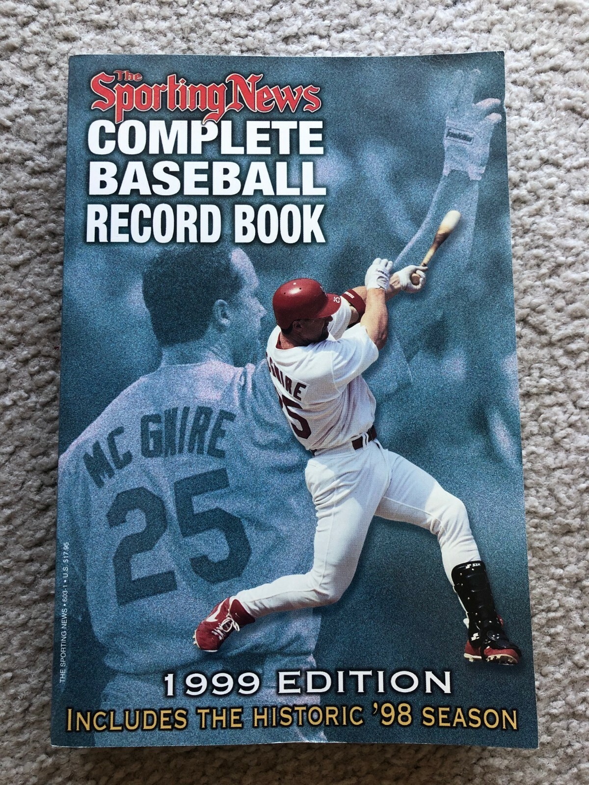 1999 Sporting News Baseball Record Book with Mark McGwire on cover eBay