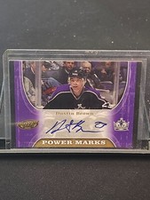 2005-06 UD POWER PLAY POWER MARKS AUTOGRAPH DUSTIN BROWN #PM-DB
