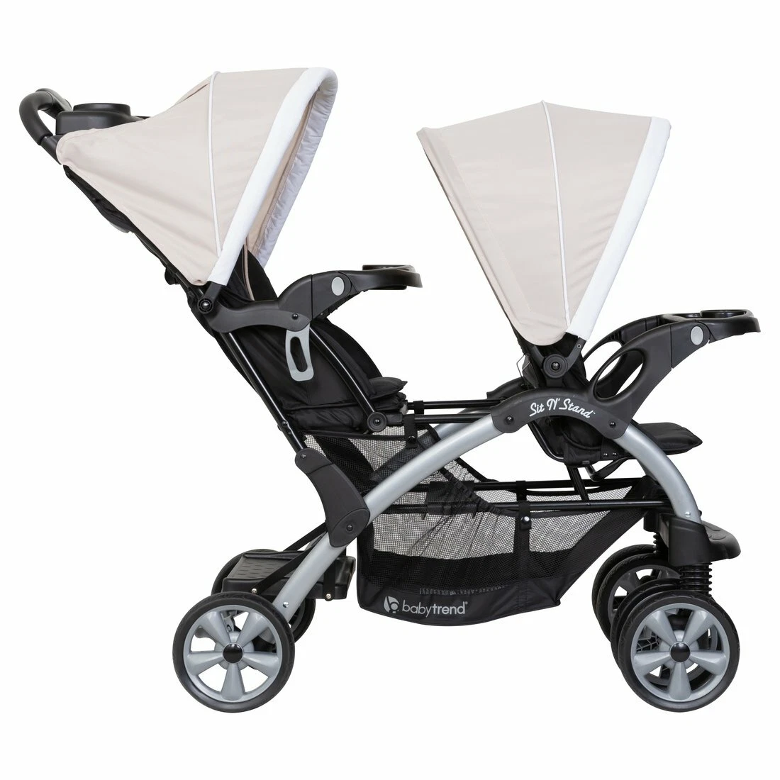 Double stroller stand and best sale sit